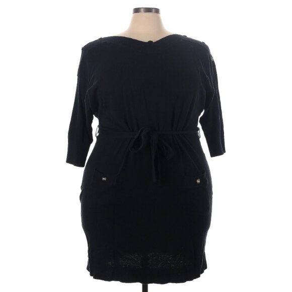 Little Black Dress Preppy Quiet Luxury Office Siren Size 22/24 - Picture 1 of 3